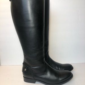 Frye Melissa Stud Back Zip Black 8 B - Rain Style